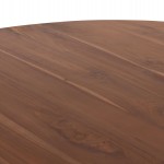 ΤΡΑΠΕΖΙ ΤΡΑΠΕΖΑΡΙΑΣ ΣΤΡΟΓΓΥΛΟ RODER HM9896 ΞΥΛΟ ΤΕΑΚ- 3εκ. πάχος επιφ.- Φ130x79,5Υεκ