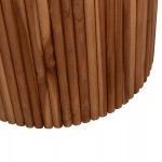 ΤΡΑΠΕΖΙ ΤΡΑΠΕΖΑΡΙΑΣ ΣΤΡΟΓΓΥΛΟ RODER HM9896 ΞΥΛΟ ΤΕΑΚ- 3εκ. πάχος επιφ.- Φ130x79,5Υεκ