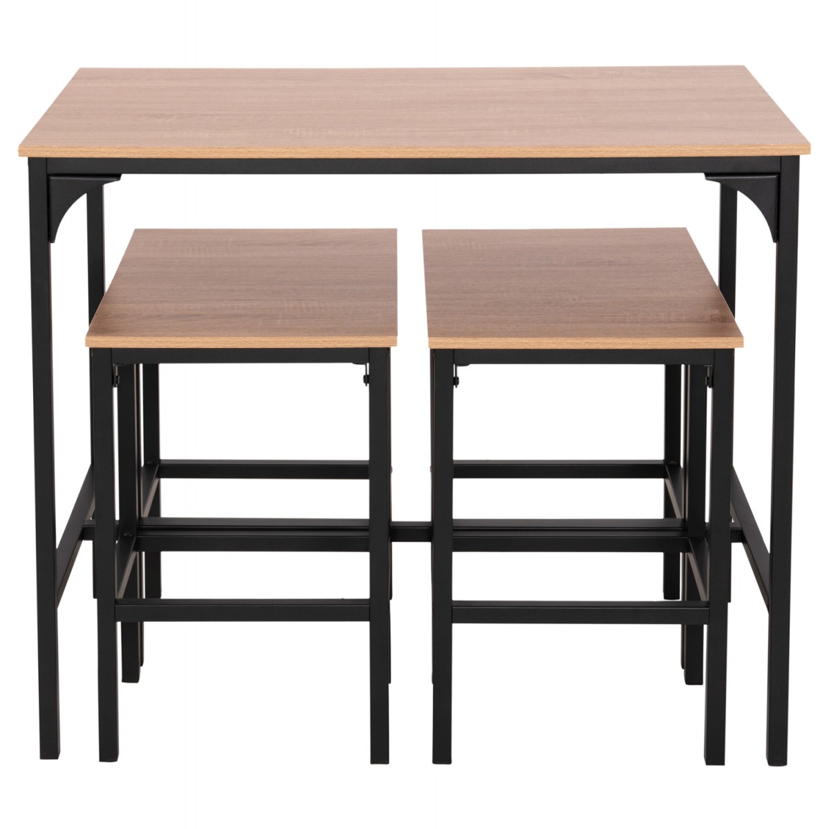 ΣΕΤ ΤΡΑΠΕΖΑΡΙΑ ΜΠΑΡ 5ΤΜΧ BOXY HM9882.01 ΜΑΥΡΟ ΜΕΤΑΛΛΟ-ΜΕΛΑΜΙΝΗ ΣΕ SONAMA