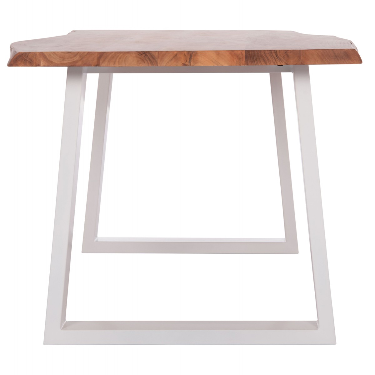 ΤΡΑΠΕΖΙ ΤΡΑΠΕΖΑΡΙΑΣ MONTANA HM8336.12 ΞΥΛΟ ΑΚΑΚΙΑΣ 4εκ.ΠΑΧΟΣ-ΛΕΥΚΑ ΠΟΔΙΑ 160X90X77Υεκ.