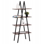 ΡΑΦΙΕΡΑ STAM HM18073.04 ΜΑΥΡΟΣ ΜΕΤΑΛΛΙΚΟΣ ΣΚΕΛΕΤΟΣ-ΜΕΛΑΜΙΝΗ ΚΑΡΥΔΙ 71x38x165Υεκ.