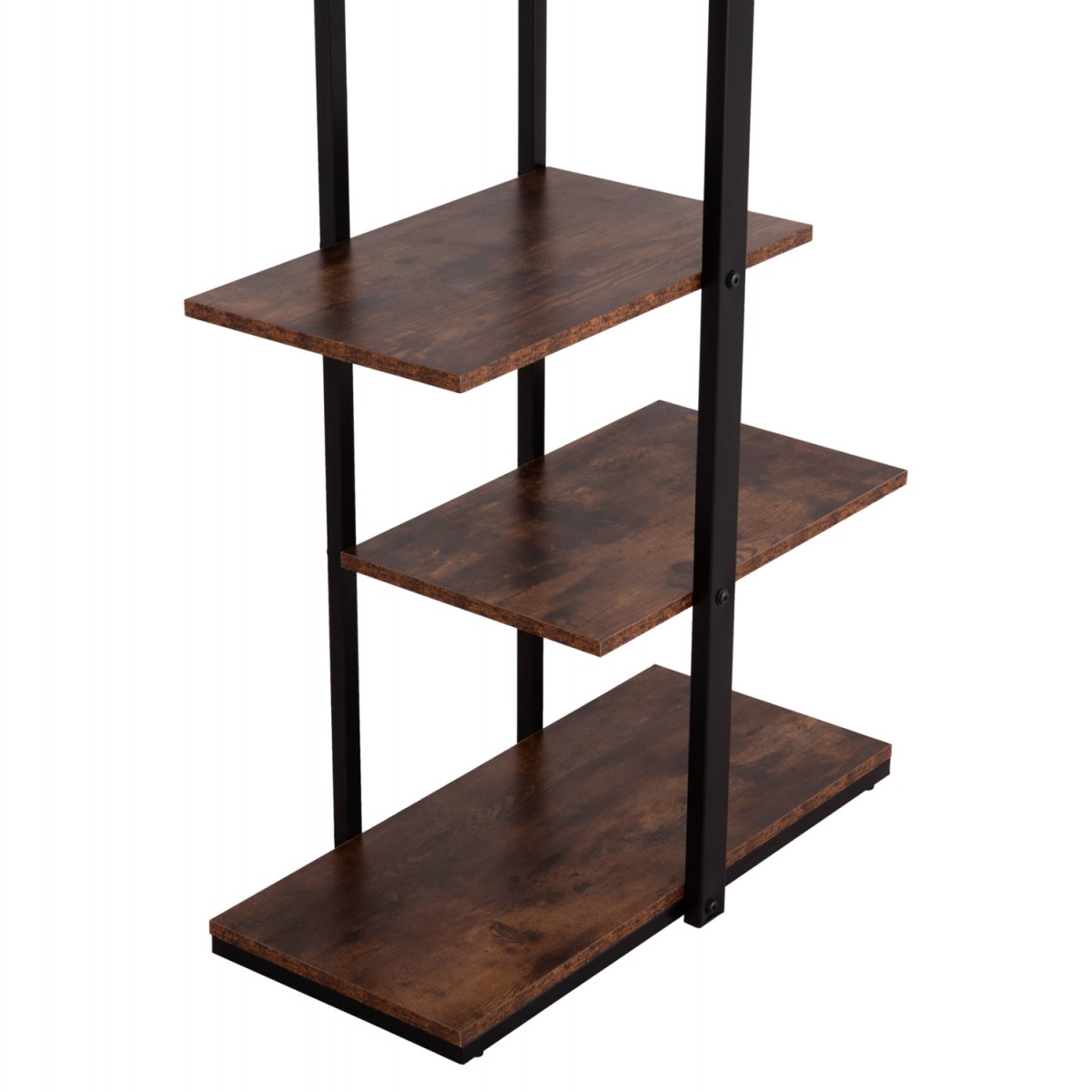 ΡΑΦΙΕΡΑ OMNI HM18074.04 ΜΑΥΡΟΣ ΜΕΤΑΛΛΙΚΟΣ ΣΚΕΛΕΤΟΣ-ΜΕΛΑΜΙΝΗ ΚΑΡΥΔΙ 68x34,5x150,5Υεκ