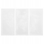 ΠΙΝΑΚΑΣ 3-ΠΤΥΧΟΣ WORLD MAP SANTORINI HM4504 MDF ΣΕ ΥΠΟΛΕΥΚΟ ΧΡΩΜΑ 180x4(πάχος)x120Υεκ.