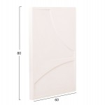 ΠΙΝΑΚΑΣ ΟΡΘΟΓΩΝΙΟΣ ΣΕΙΡΑ SANTORINI HM4509 MDF ΥΠΟΛΕΥΚΟ ΧΡΩΜΑ 60x4(πάχος)x80Υεκ.