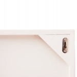 ΠΙΝΑΚΑΣ ΟΡΘΟΓΩΝΙΟΣ ΣΕΙΡΑ SANTORINI HM4509 MDF ΥΠΟΛΕΥΚΟ ΧΡΩΜΑ 60x4(πάχος)x80Υεκ.