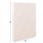 ΠΙΝΑΚΑΣ ΤΕΤΡΑΓΩΝΟΣ ΣΕΙΡΑ SANTORINI HM4516 MDF ΣΕ ΥΠΟΛΕΥΚΟ ΧΡΩΜΑ 80x4,5(πάχος)x80Υεκ.