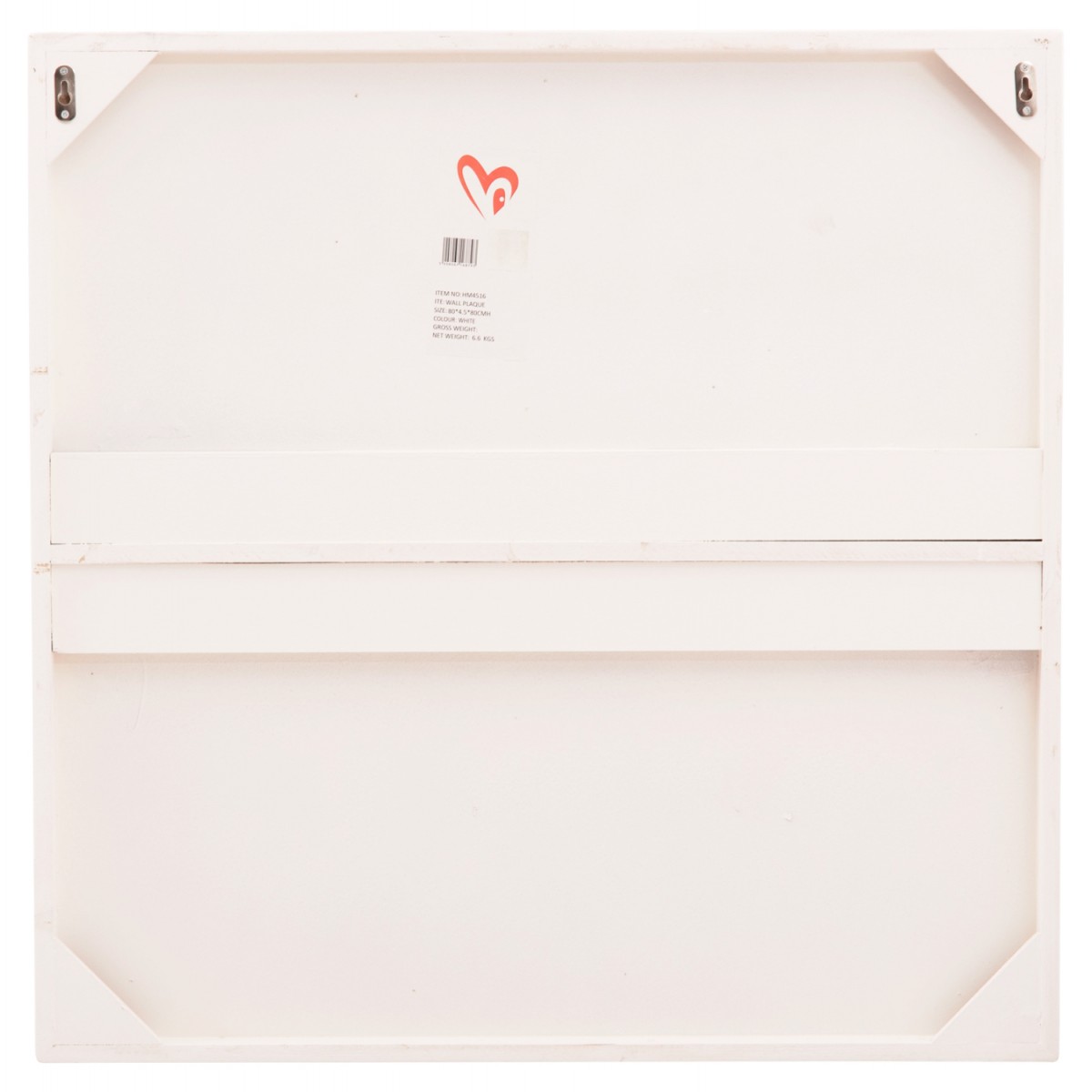 ΠΙΝΑΚΑΣ ΤΕΤΡΑΓΩΝΟΣ ΣΕΙΡΑ SANTORINI HM4516 MDF ΣΕ ΥΠΟΛΕΥΚΟ ΧΡΩΜΑ 80x4,5(πάχος)x80Υεκ.