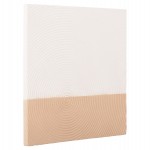 ΠΙΝΑΚΑΣ ΤΕΤΡΑΓΩΝΟΣ ΣΕΙΡΑ SANTORINI HM4519 MDF ΣΕ ΥΠΟΛΕΥΚΟ-ΚΑΦΕ ΧΡΩΜΑ 80x4(πάχος)x80Υεκ.