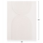 ΠΙΝΑΚΑΣ ΟΡΘΟΓΩΝΙΟΣ ΣΕΙΡΑ SANTORINI HM4523 MDF ΣΕ ΥΠΟΛΕΥΚΟ ΧΡΩΜΑ 60x4(πάχος)x80Υεκ.