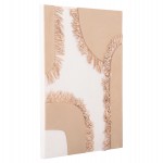 ΠΙΝΑΚΑΣ ΟΡΘΟΓΩΝΙΟΣ ΣΕΙΡΑ SANTORINI HM4533 MDF ΥΠΟΛΕΥΚΟ-ΚΑΦΕ-ΚΡΟΣΙΑ ΜΠΕΖ 60x4,5(πάχος)x80Υεκ