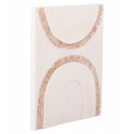 ΠΙΝΑΚΑΣ ΟΡΘΟΓΩΝΙΟΣ ΣΕΙΡΑ SANTORINI HM4535 MDF ΥΠΟΛΕΥΚΟ ΧΡΩΜΑ-ΔΙΑΚΟΣΜΗΣΗ ΜΠΕΖ 48x4,5(πάχος)x60Υεκ.