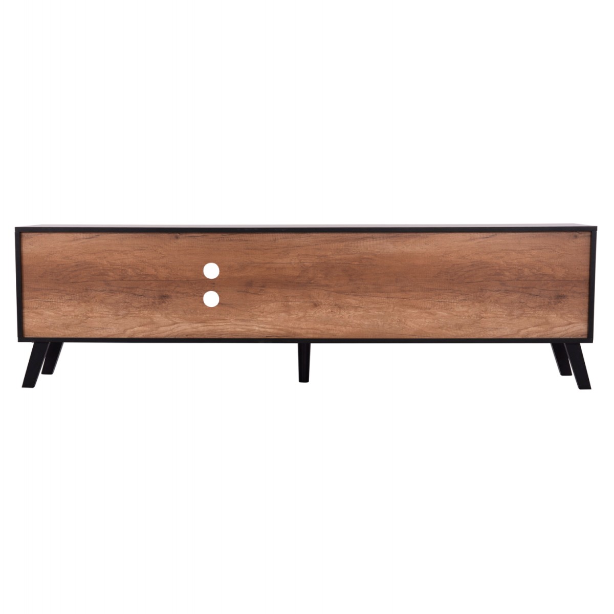 ΕΠΙΠΛΟ ΤΗΛΕΟΡΑΣΗΣ KRUDEN HM9447.11 ΜΕΛΑΜΙΝΗ ΣΕ ΜΑΥΡΟ-ΦΥΣΙΚΟ 180x40x51Υεκ.