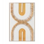 ΠΙΝΑΚΑΣ 3D HM4537.01 ΜΕ ΚΟΡΝΙΖΑ ΜΠΕΖ-ΚΑΜΒΑΣ ΛΕΥΚΟΣ-ΧΕΙΡΟΠΟΙΗΤΟΣ 80x3,5x120Υεκ.