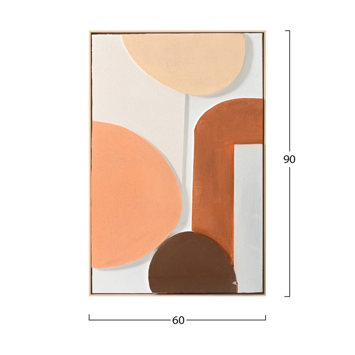 ΠΙΝΑΚΑΣ ΤΟΙΧΟΥ 3D FLUO HM4543.01 ΜΕ ΚΟΡΝΙΖΑ ΜΠΕΖ-ΧΕΙΡΟΠΟΙΗΤΑ ΣΧΕΔΙΑ 60x4,5Χ90Υεκ.