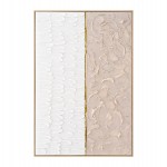 ΠΙΝΑΚΑΣ TOIXOY SHON HM4558 ΜΕ ΚΟΡΝΙΖΑ ΜΠΕΖ-ΚΑΜΒΑΣ ΣΕ ΛΕΥΚΟ-ΜΠΕΖ 62x4,5x92Υεκ.