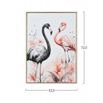 ΠΙΝΑΚΑΣ TOIXOY FLAMINGOS HM4562 ΜΕ ΚΟΡΝΙΖΑ ΜΠΕΖ-ΚΑΜΒΑΣ ΕΚΤΥΠΩΣΗ 52,5x2,8x72,5Υεκ.