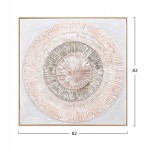 ΠΙΝΑΚΑΣ ΤΟΙΧΟΥ 3D HM4578 ΜΕ ΚΟΡΝΙΖΑ ΜΠΕΖ-ΧΕΙΡΟΠΟΙΗΤΟΙ ΚΥΚΛΟΙ 82x4,5Χ82Υεκ.