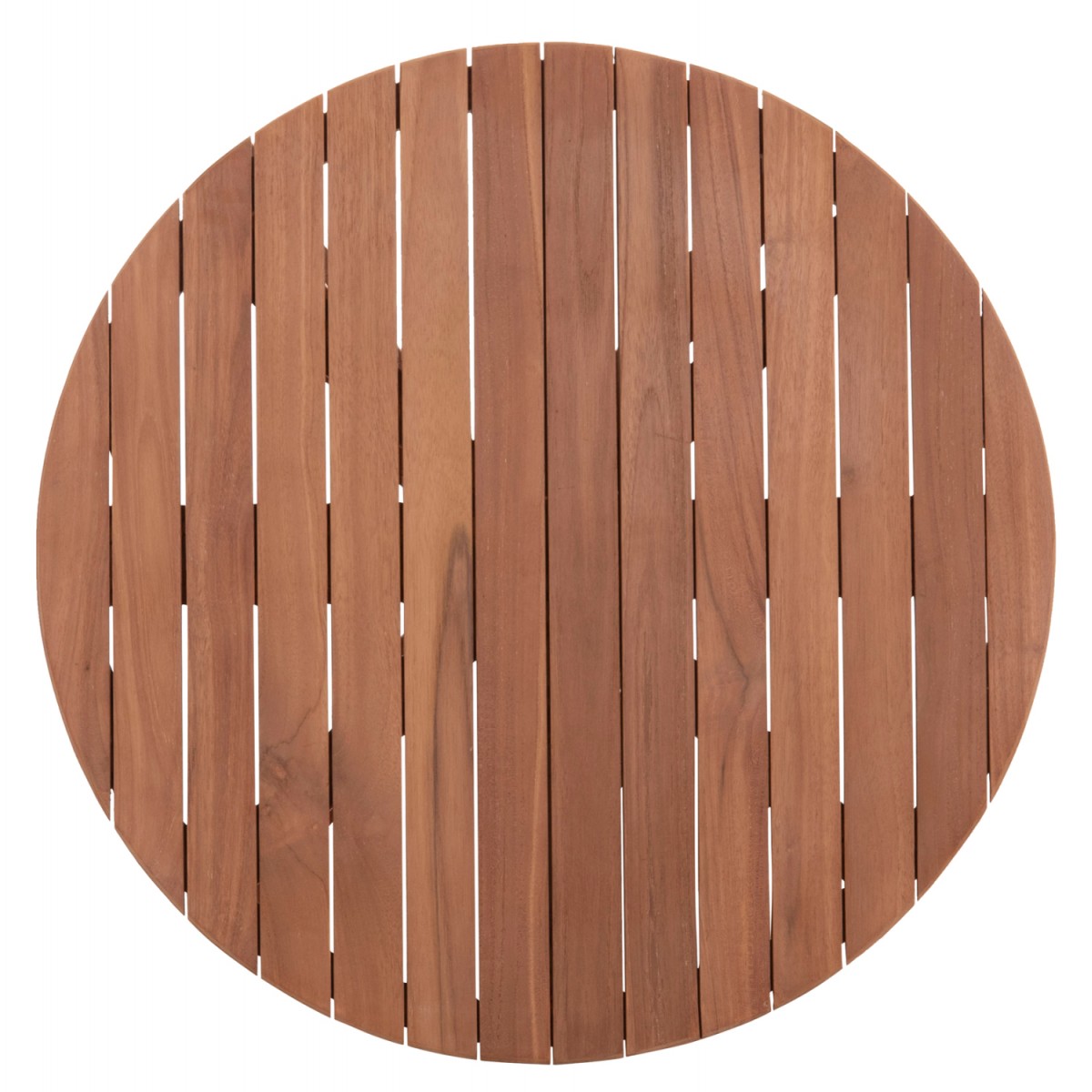 ΕΠΙΦΑΝΕΙΑ ΤΡΑΠΕΖΙΟΥ ΣΤΡΟΓΓΥΛΗ HM18133 ΞΥΛΟ TEAK--ΦΥΣΙΚΟ Φ70x4(πάχος)εκ.