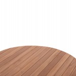 ΕΠΙΦΑΝΕΙΑ ΤΡΑΠΕΖΙΟΥ ΣΤΡΟΓΓΥΛΗ HM18134 ΞΥΛΟ TEAK--ΦΥΣΙΚΟ Φ80x4(πάχος)εκ.