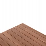 ΕΠΙΦΑΝΕΙΑ ΤΡΑΠΕΖΙΟΥ ΤΕΤΡΑΓΩΝΗ HM18136 ΞΥΛΟ TEAK--ΦΥΣΙΚΟ 70x70x4(πάχος)εκ.