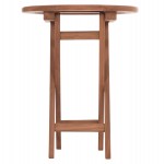 ΤΡΑΠΕΖΙ ΣΚΗΝΟΘΕΤΗ ΣΤΡΟΓΓΥΛΟ ERIS HM18119 ΞΥΛΟ TEAK--ΦΥΣΙΚΟ Φ60x75Υεκ.