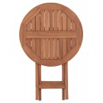 ΤΡΑΠΕΖΙ ΣΚΗΝΟΘΕΤΗ ΣΤΡΟΓΓΥΛΟ ERIS HM18119 ΞΥΛΟ TEAK--ΦΥΣΙΚΟ Φ60x75Υεκ.