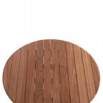 ΤΡΑΠΕΖΙ ΣΚΗΝΟΘΕΤΗ ΣΤΡΟΓΓΥΛΟ HEIDEL HM18120 ΞΥΛΟ TEAK--ΦΥΣΙΚΟ Φ60x75Υεκ.