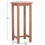 ΤΡΑΠΕΖΙ/ΣΤΑΝΤ ΜΠΑΡ ΣΤΡΟΓΓΥΛΟ PRESSCOT HM18114 ΞΥΛΟ TEAK--ΦΥΣΙΚΟ Φ60x105Υεκ.