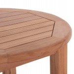 ΤΡΑΠΕΖΙ/ΣΤΑΝΤ ΜΠΑΡ ΣΤΡΟΓΓΥΛΟ PRESSCOT HM18114 ΞΥΛΟ TEAK--ΦΥΣΙΚΟ Φ60x105Υεκ.