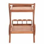 ΔΙΣΚΟΣ ΣΕΡΒΙΡΙΣΜΑΤΟΣ ΣΕ ΤΡΟΛΕΥ ALFRED HM4579 ΞΥΛΟ TEAK--ΦΥΣΙΚΟ 86x56x80Υεκ.