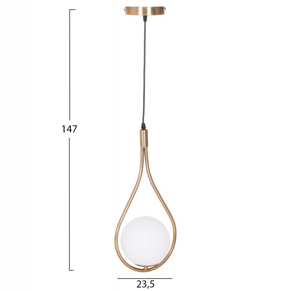 ΦΩΤΙΣΤΙΚΟ ΟΡΟΦΗΣ DROPLET HM7503.12 ΜΕΤΑΛΛΟ ΣΕ ΧΡΥΣΟ-ΛΕΥΚΟΣ ΓΛΟΜΠΟΣ 23,5x12x147Υεκ.