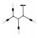 ΦΩΤΙΣΤΙΚΟ ΟΡΟΦΗΣ 4-ΦΩΤΟ LIGHTY HM7405.11 ΜΕΤΑΛΛΟ ΣΕ ΜΑΥΡΟ 57x5x52Υεκ.