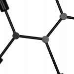 ΦΩΤΙΣΤΙΚΟ ΟΡΟΦΗΣ 4-ΦΩΤΟ LIGHTY HM7405.11 ΜΕΤΑΛΛΟ ΣΕ ΜΑΥΡΟ 57x5x52Υεκ.