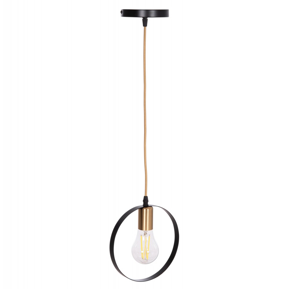 ΦΩΤΙΣΤΙΚΟ ΟΡΟΦΗΣ ΚΡΕΜΑΣΤΟ KRENT HM7425.11 ΜΑΥΡΟ-ΧΡΥΣΟ 20x4x125Υεκ.