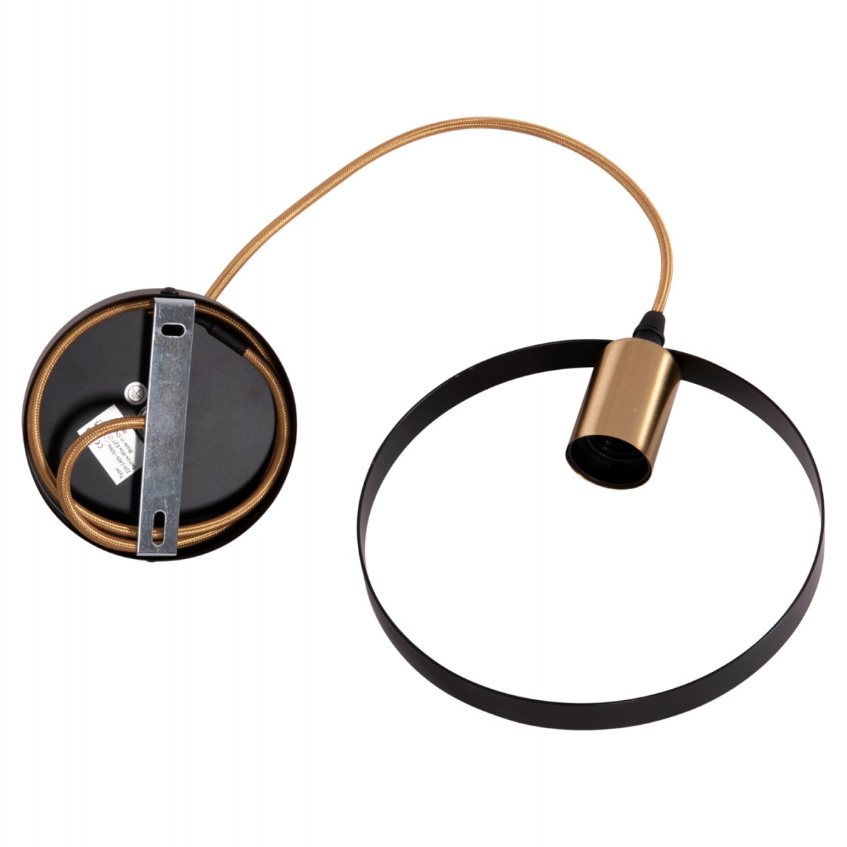 ΦΩΤΙΣΤΙΚΟ ΟΡΟΦΗΣ ΚΡΕΜΑΣΤΟ KRENT HM7425.11 ΜΑΥΡΟ-ΧΡΥΣΟ 20x4x125Υεκ.