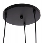 ΦΩΤΙΣΤΙΚΟ ΟΡΟΦΗΣ ΚΡΕΜΑΣΤΟ 3-ΦΩΤΟ KRENT HM7426.11 ΜΑΥΡΟ-ΧΡΥΣΟ Φ23,5x132Υεκ.