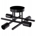 ΦΩΤΙΣΤΙΚΟ ΟΡΟΦΗΣ ΠΟΛΥΦΩΤΟ LIGHTY HM7428.11 ΜΕΤΑΛΛΟ ΣΕ ΜΑΥΡΟ 28x28x15Υεκ.