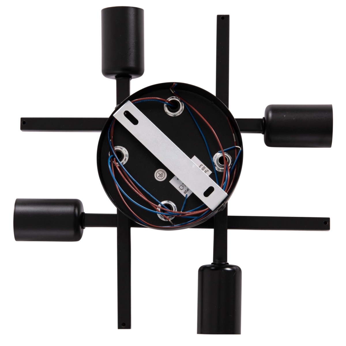 ΦΩΤΙΣΤΙΚΟ ΟΡΟΦΗΣ ΠΟΛΥΦΩΤΟ LIGHTY HM7428.11 ΜΕΤΑΛΛΟ ΣΕ ΜΑΥΡΟ 28x28x15Υεκ.