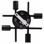 ΦΩΤΙΣΤΙΚΟ ΟΡΟΦΗΣ ΠΟΛΥΦΩΤΟ LIGHTY HM7428.11 ΜΕΤΑΛΛΟ ΣΕ ΜΑΥΡΟ 28x28x15Υεκ.