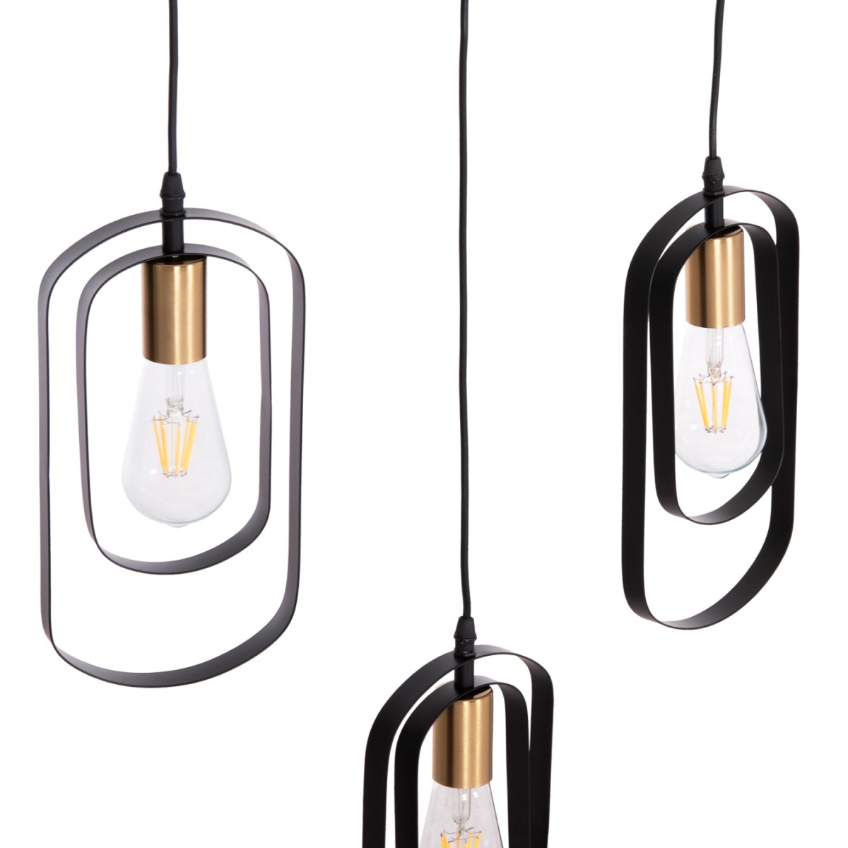 ΦΩΤΙΣΤΙΚΟ ΟΡΟΦΗΣ 5-ΦΩΤΟ BIUT HM7545.11 ΜΑΥΡΟ ΜΕΤΑΛΛΟ-ΧΡΥΣΟ ΝΤΟΥΙ 80x6x138Υεκ.