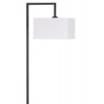 ΦΩΤΙΣΤΙΚΟ ΔΑΠΕΔΟΥ BRANS HM7532.11 ΜΕΤΑΛΛΟ ΜΑΥΡΟ--PVC ΛΕΥΚΟ ΚΑΠΕΛΟ 25x33x170Υεκ.