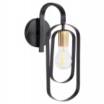 ΑΠΛΙΚΑ ΤΟΙΧΟΥ BIUT HM7443.11 ΜΕΤΑΛΛΟ ΣΕ ΜΑΥΡΟ--ΧΡΥΣΟ ΝΤΟΥΙ 16x19x38Υεκ.