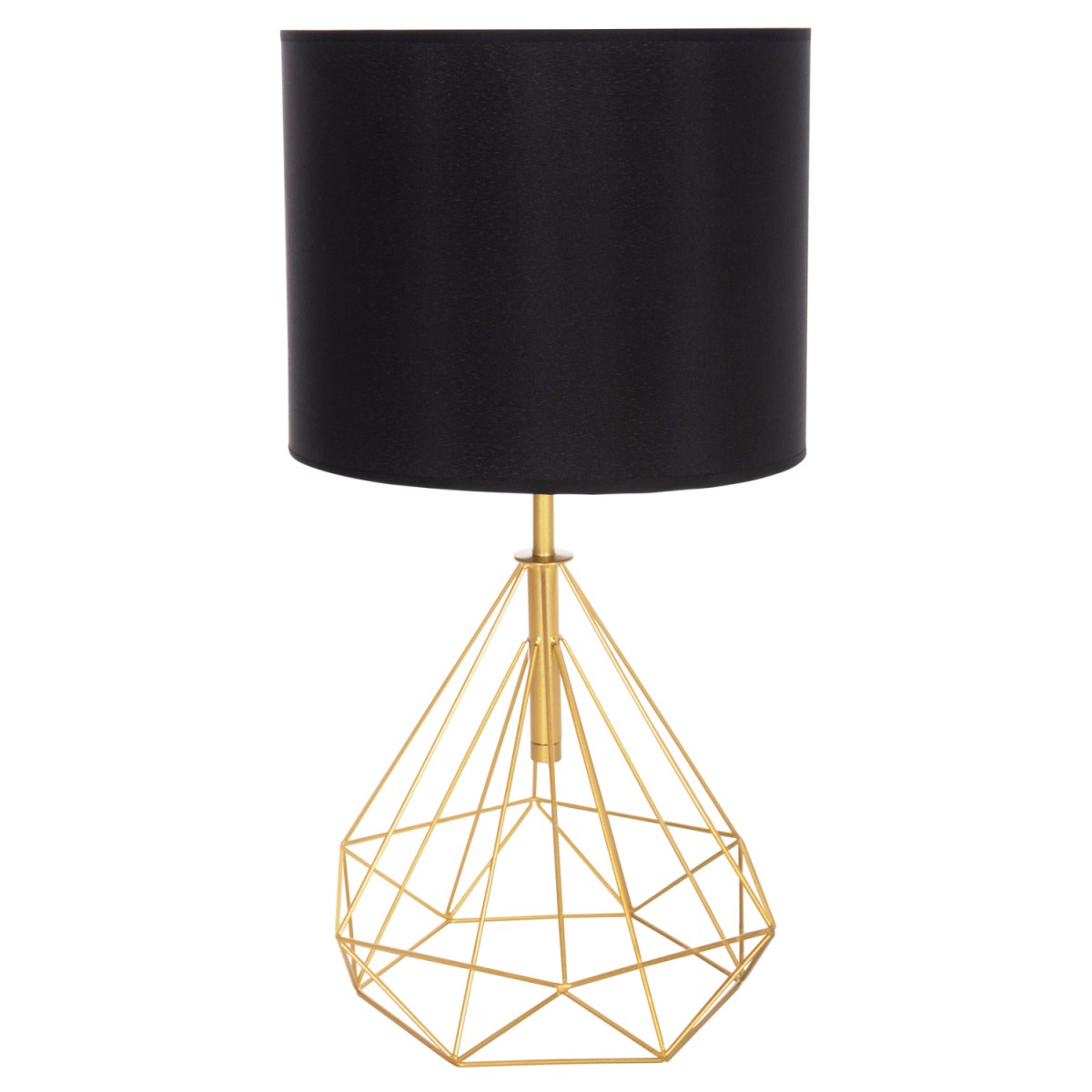 ΕΠΙΤΡΑΠΕΖΙΟ ΦΩΤΙΣΤΙΚΟ GEILO HM7416.12 ΧΡΥΣΟ ΜΕΤΑΛΛΙΚΟ--ΜΑΥΡΟ PVC ΚΑΠΕΛΟ Φ25x48,5Υεκ.