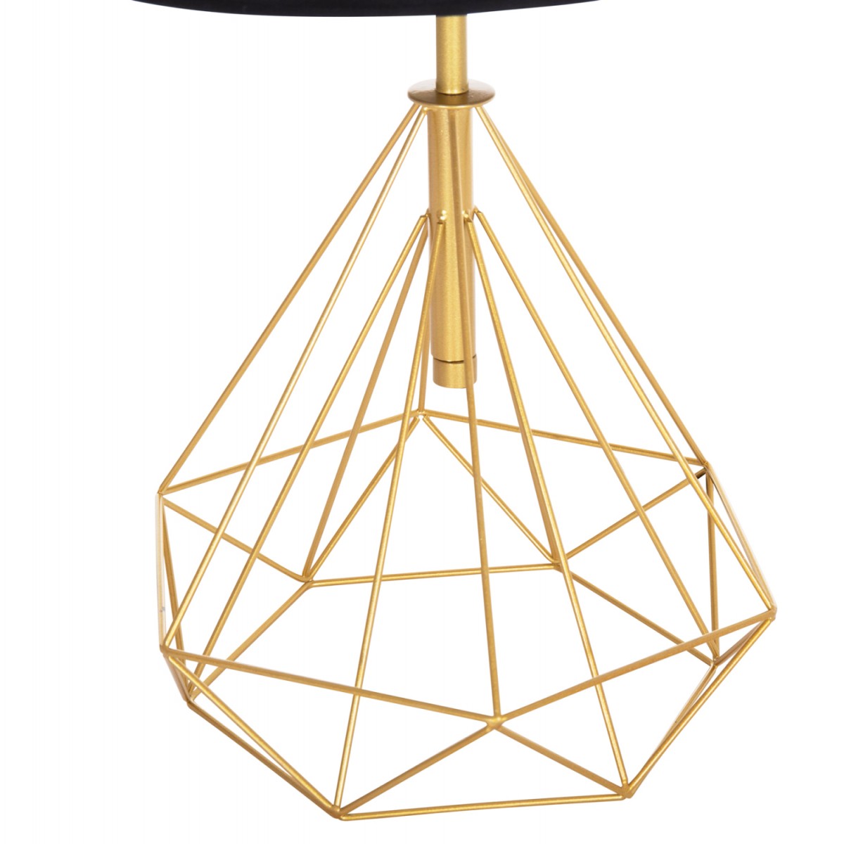 ΕΠΙΤΡΑΠΕΖΙΟ ΦΩΤΙΣΤΙΚΟ GEILO HM7416.12 ΧΡΥΣΟ ΜΕΤΑΛΛΙΚΟ--ΜΑΥΡΟ PVC ΚΑΠΕΛΟ Φ25x48,5Υεκ.