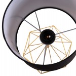 ΕΠΙΤΡΑΠΕΖΙΟ ΦΩΤΙΣΤΙΚΟ GEILO HM7416.12 ΧΡΥΣΟ ΜΕΤΑΛΛΙΚΟ--ΜΑΥΡΟ PVC ΚΑΠΕΛΟ Φ25x48,5Υεκ.