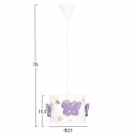 ΦΩΤΙΣΤΙΚΟ ΟΡΟΦΗΣ ΠΑΙΔΙΚΟ LEPTIR HM4705.02 ΜΕΤΑΛΛΙΚΟ ΜΩΒ-ΛΕΥΚΟ Φ23x70Υεκ.