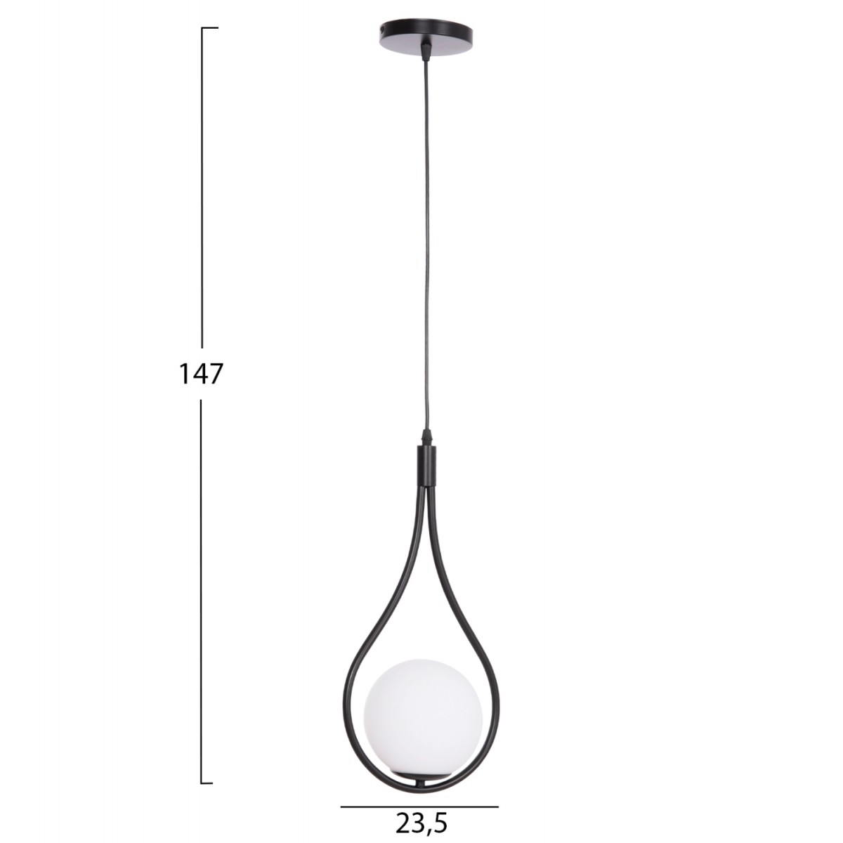 ΦΩΤΙΣΤΙΚΟ ΟΡΟΦΗΣ DROPLET HM7503.11 ΜΕΤΑΛΛΟ ΣΕ ΜΑΥΡΟ-ΛΕΥΚΟΣ ΓΛΟΜΠΟΣ 23,5x12x147Υεκ.