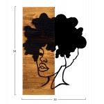 ΔΙΑΚΟΣΜΗΤΙΚΟ ΤΟΙΧΟΥ ΦΙΓΟΥΡΑ ΓΥΝΑΙΚΑΣ HM4750-ΦΥΛΛΑ ΜΕΤΑΛΛΟΥ-ΞΥΛΟ 35x3(βάθος)x50Υεκ.