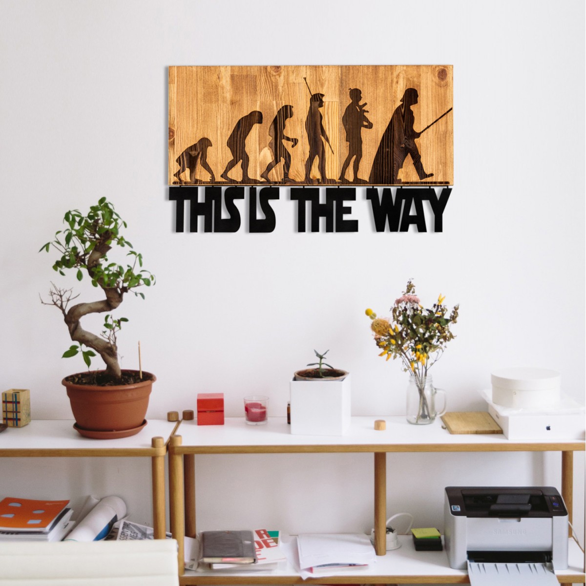 ΔΙΑΚΟΣΜΗΤΙΚΟ ΤΟΙΧΟΥ HM4809-ΦΥΛΛΑ ΜΕΤΑΛΛΟΥ ΜΑΥΡΑ-ΞΥΛΟ 58x3(βάθος)x37Υεκ.