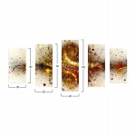 ΠΕΝΤΑΠΤΥΧΟΣ ΠΙΝΑΚΑΣ MDF EXPLOSION HM7206.07 100X60x0,3 εκ.